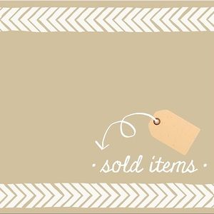 🏷           sold items below         🏷